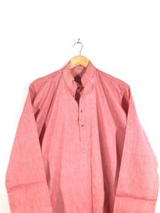 Light Red Ethnic Kurta Men&#39;s