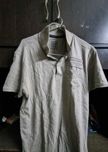 DNMX Grey Polo T Shirt