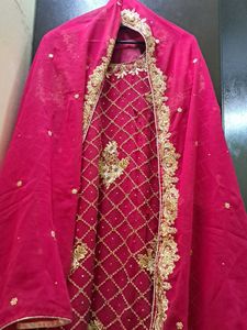 Red Embroidered Dress