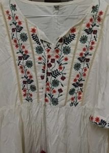 Boho Embroidered Tunic Dress