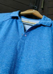 Lukken Men Blue Casual Polo T-shirt