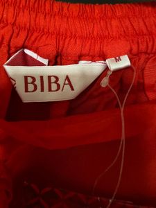 BIBA Women’s Orange Colour Palazzo (M)