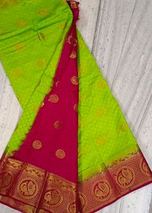 Brand New Pista Green Silk Saree