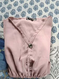 Cute Dusty Rose💗 V-Neck Top (With👖)