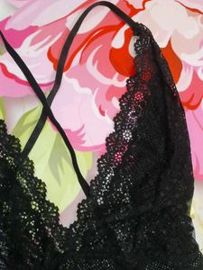 (434)Black Lace Bodysuit