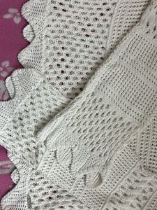 Crochet Knit Bell Sleeve Top