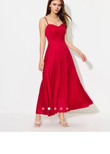 Red Satin Dress