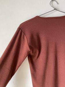Long Sleeve V-Neck Top