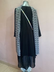 Black Embellished Party Set
