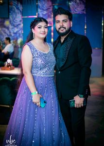 Real Mirror Gown With Dupatta