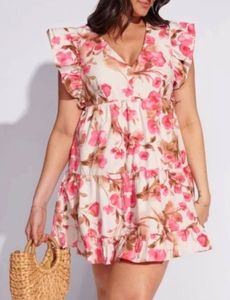 Pink Floral Dress