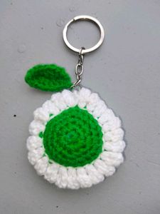 Daisy Crochet Keychain
