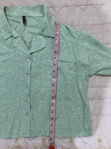 Oversized Crop Shirt