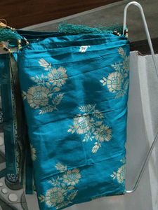 Elegant Blue Floral dupatta