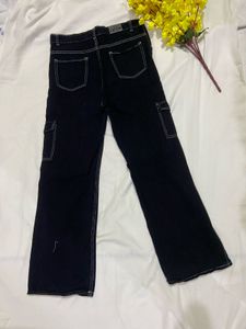 Black Cargo Jeans