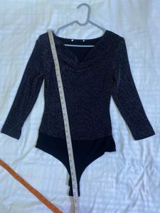 Sparkly Black Bodysuit Bust 36