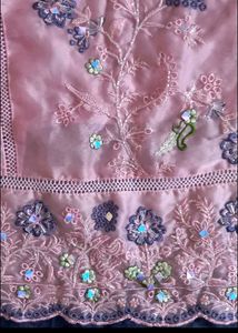 Pakistani Suit With Pretty Sleeves And Pant