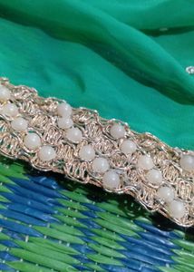 Green Embellished Saree