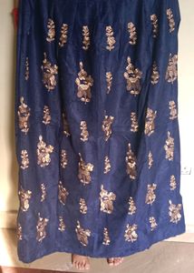 Wedding Season New Brand Navy Blue Crop Top Dress