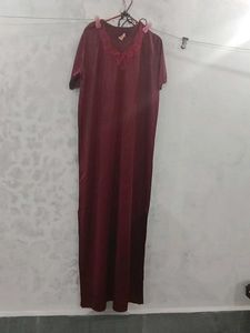 Vintage Burgundy Nightgown