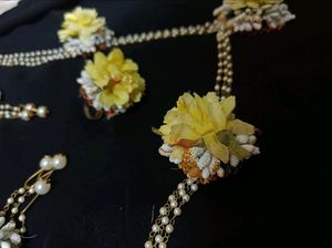 Flower Jewellry For Haldi Ceremony