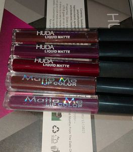 Combo Of 5 Lipstick 12 Hour Stay Matte Finish