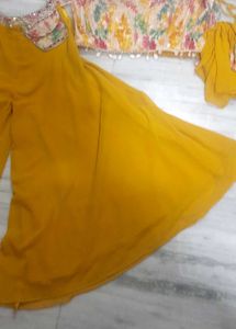 Yellow Palazzo &amp; Top Set