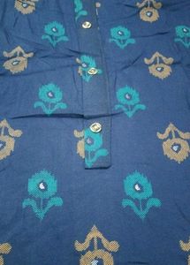 Blue Printed Kurti - Brand New