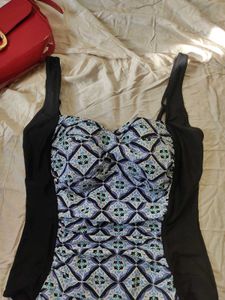 Printed Bodysuit Dress Top For Women