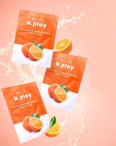 (Pack of 4) K.Play Mandarin Sheet Masks