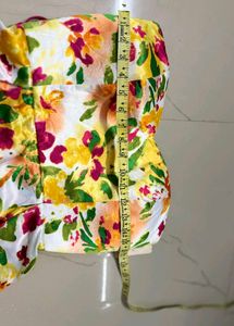 Floral Strapless Dress
