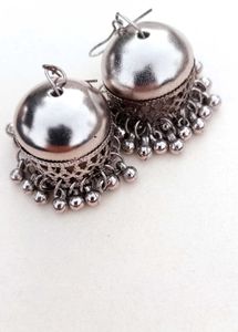 Silver Jhumka