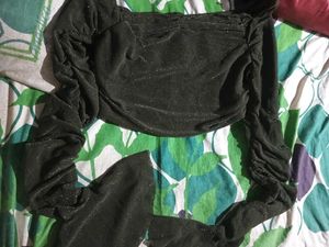 Olive Green Crop Top