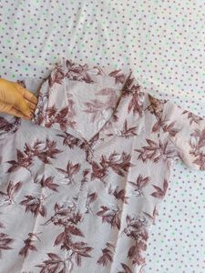 Floral Print Top M Size