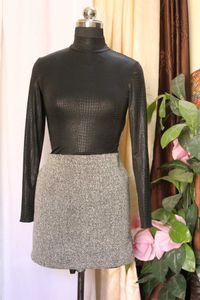 Shein Black Snakeskin Top