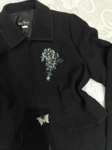 Embroidered Blazer