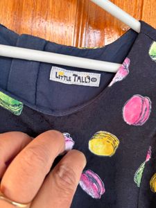 Cute Macaron Print Dress