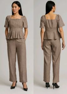 Cute Brown Coord Set