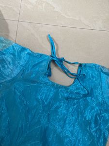 Daimond Studed Blue Colour Kurti