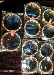 Gold Plated Bangles - Set of 2