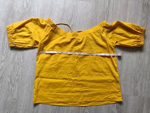 Lee Cooper Off Shoulder Women&#39;s Top Yellow
