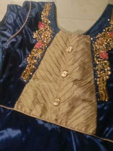 Satin Ethnic Gown