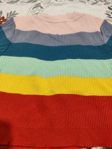 Striped Knit Crop Top