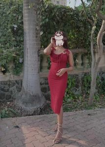 Maroon Red Pinteresty Dress Fairycore