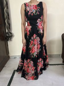 Black Floral Maxi Dress