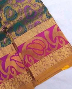 Meena Broket Silk Saree