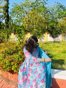 Party Wear Alia Cut Dupatta Set Kurti