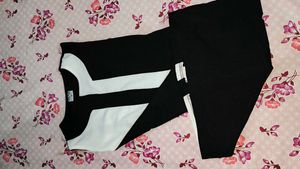 Black And White Printed Bodycon Dress