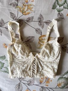 WHITE CORSET TOP 🌩️