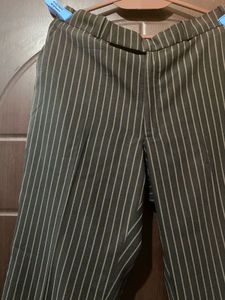 Black Stripe Suit With Free Top!!